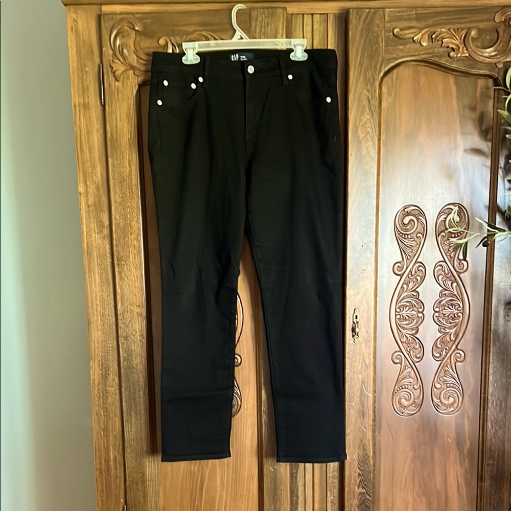 Gap Black Jeans, Classic, Straight Leg, Size 14/32R